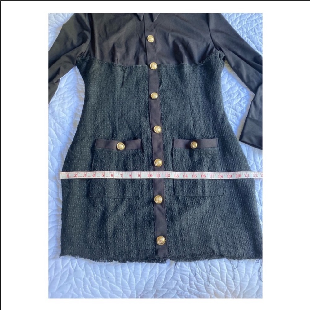 Tweed Buttoned Dress - Picture 7 of 8